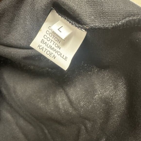 LOUIS VUITTON Uniforms Short Sleeve BLACK T-Shirt Cotton Black L Men's Open Box - Picture 5 of 6